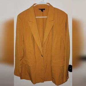 Lane Bryant Blazer Yellow Gold Size 20
